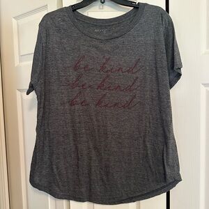 Ann Taylor Gray Short Sleeve Relaxed Tee